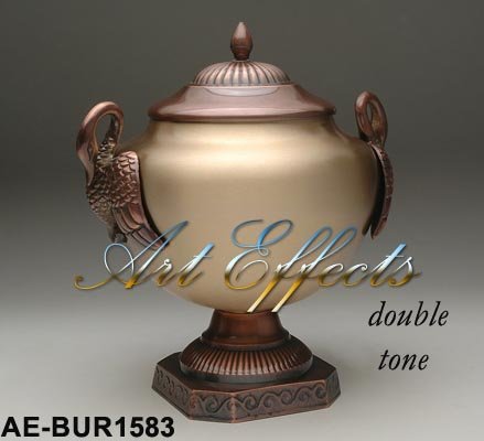 Manufacturers Exporters and Wholesale Suppliers of Solid Brass Funeral Urn W/ Swan Handles Farrukhabad Uttar Pradesh